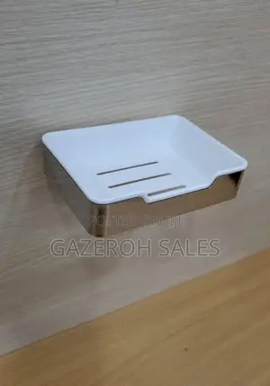 Modern Stainless Steel Soap Holder With Plastic Insert