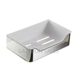 Modern Stainless Steel Soap Holder With Plastic Insert