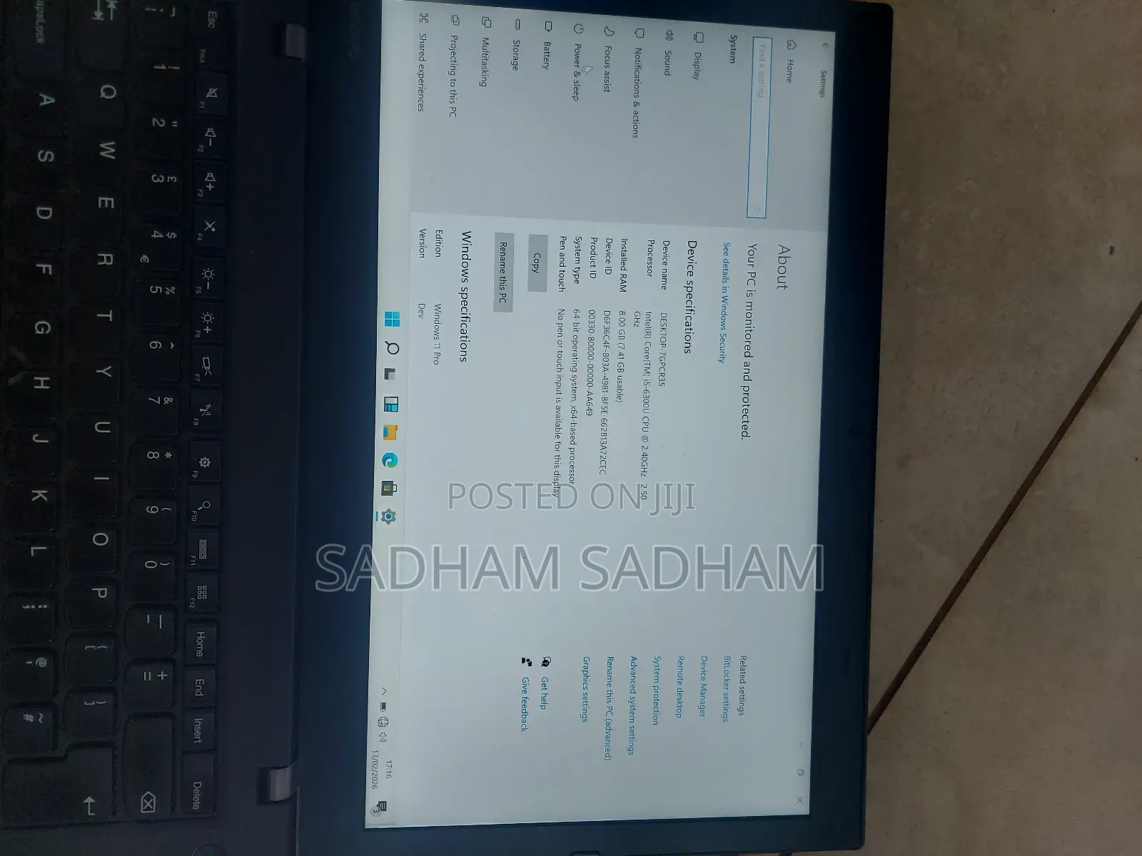 Laptop Lenovo ThinkPad A21m 8GB Intel Core I5 SSD 256GB