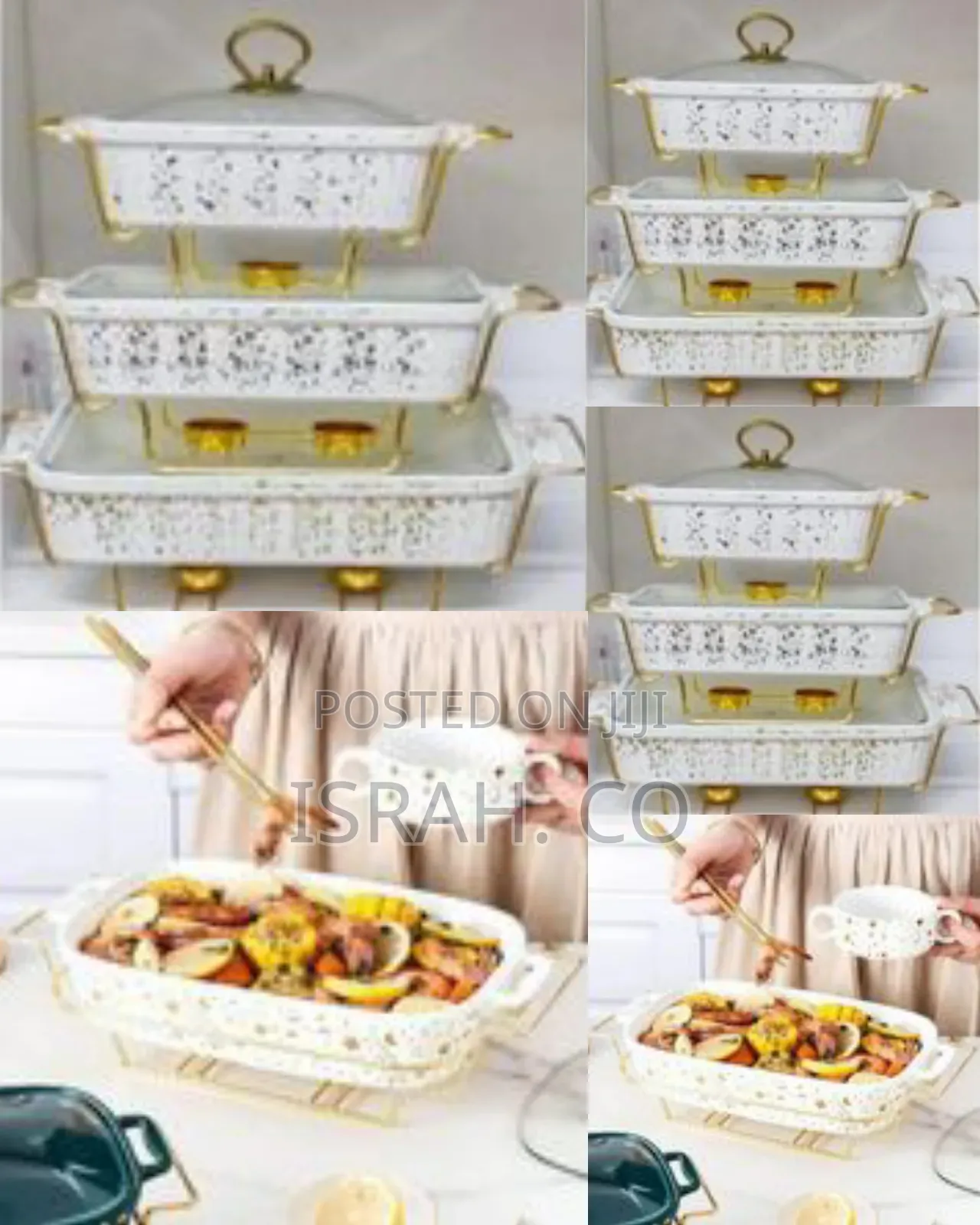 3 Ceramic Food Warmers