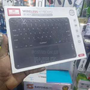 Earldo Wireless and Bluetooth Keyboard and Mouse Pad
