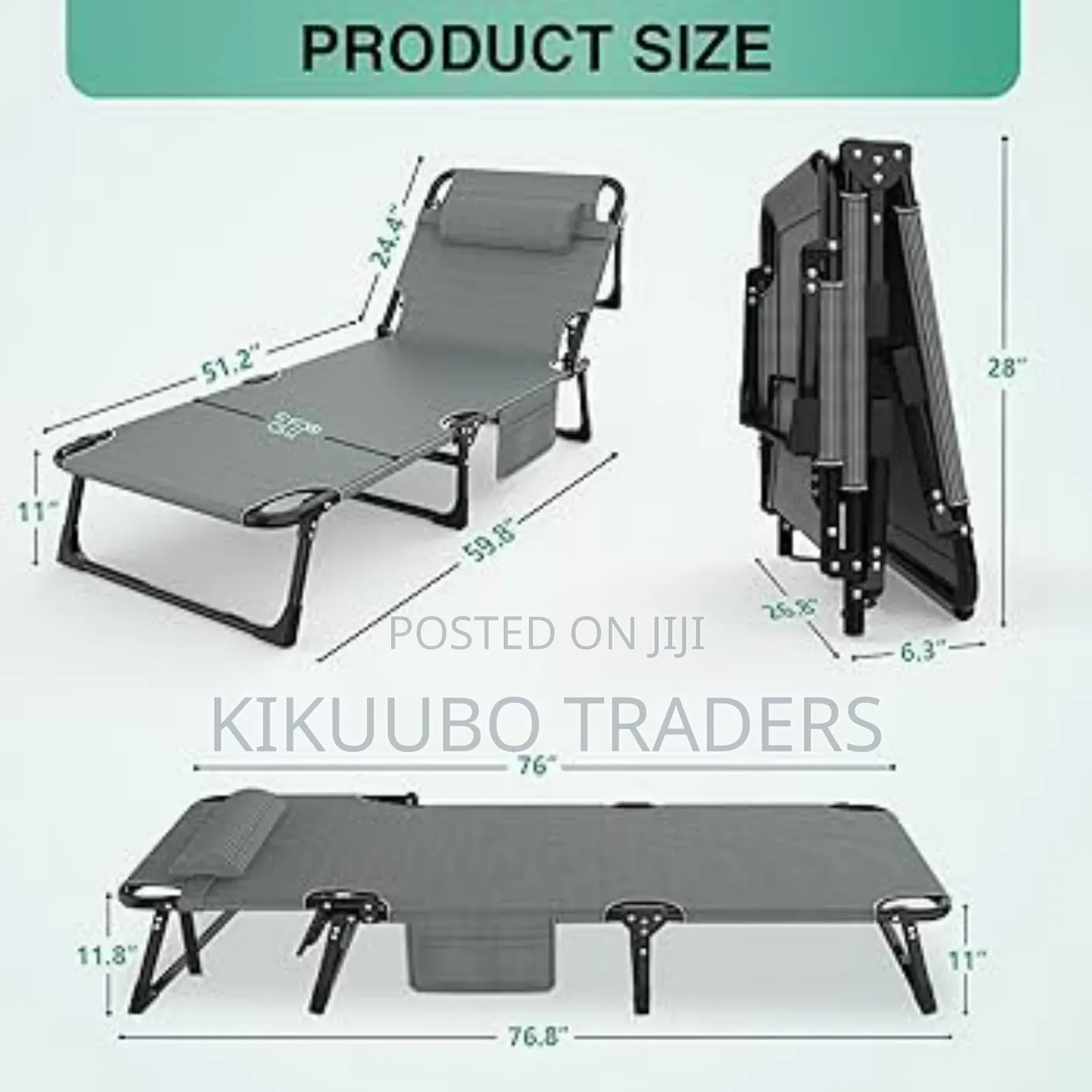 Portable Foldable Bed/ Picni Chair