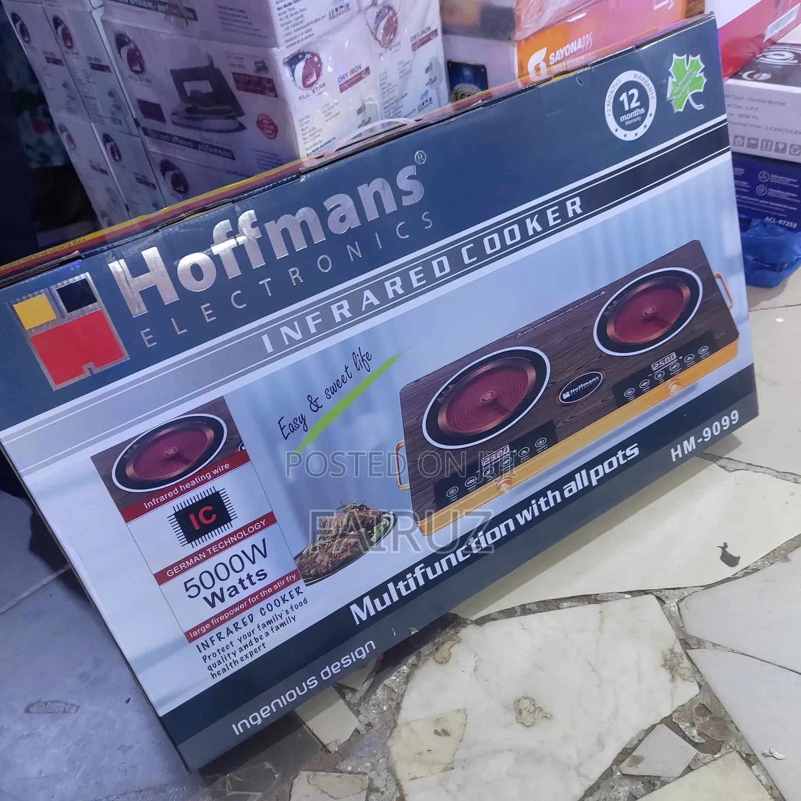 Double Infrared Electric Cooker Hoffman