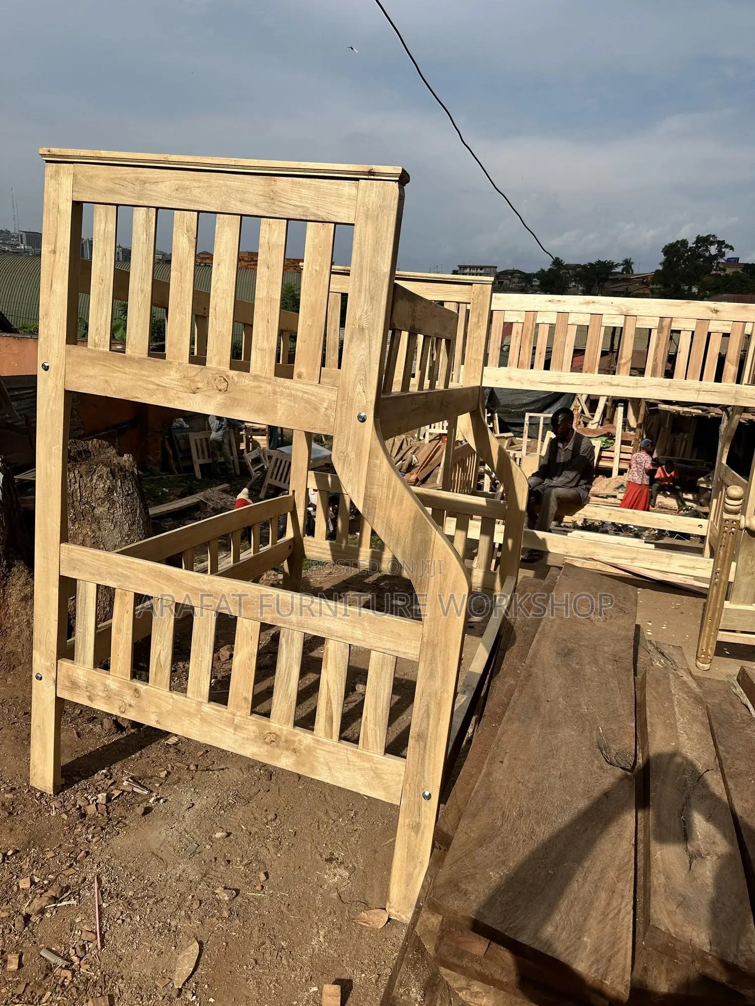 Solid Double Bunk Bed