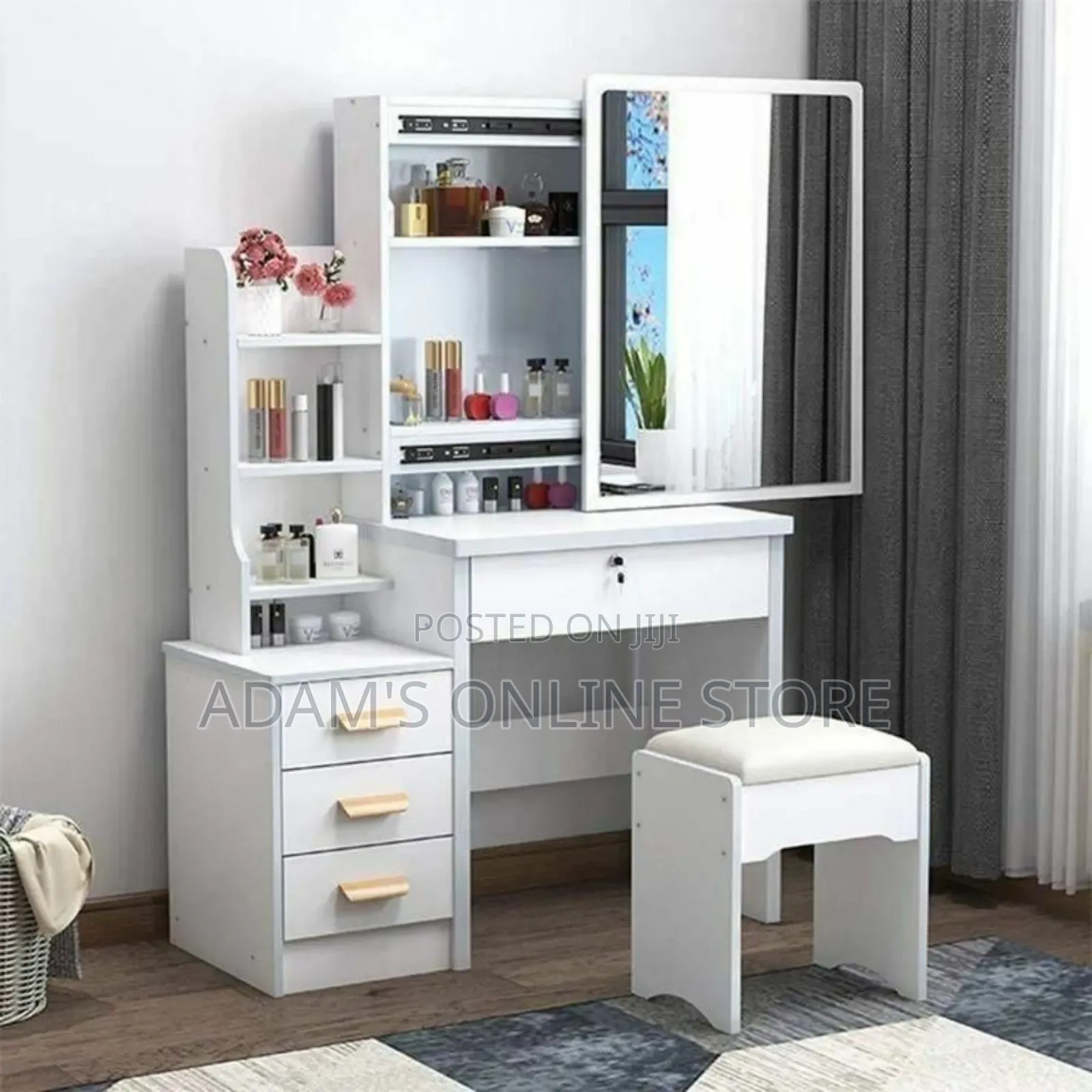 White Dressing Mirror/Slindling Dressing Mirror