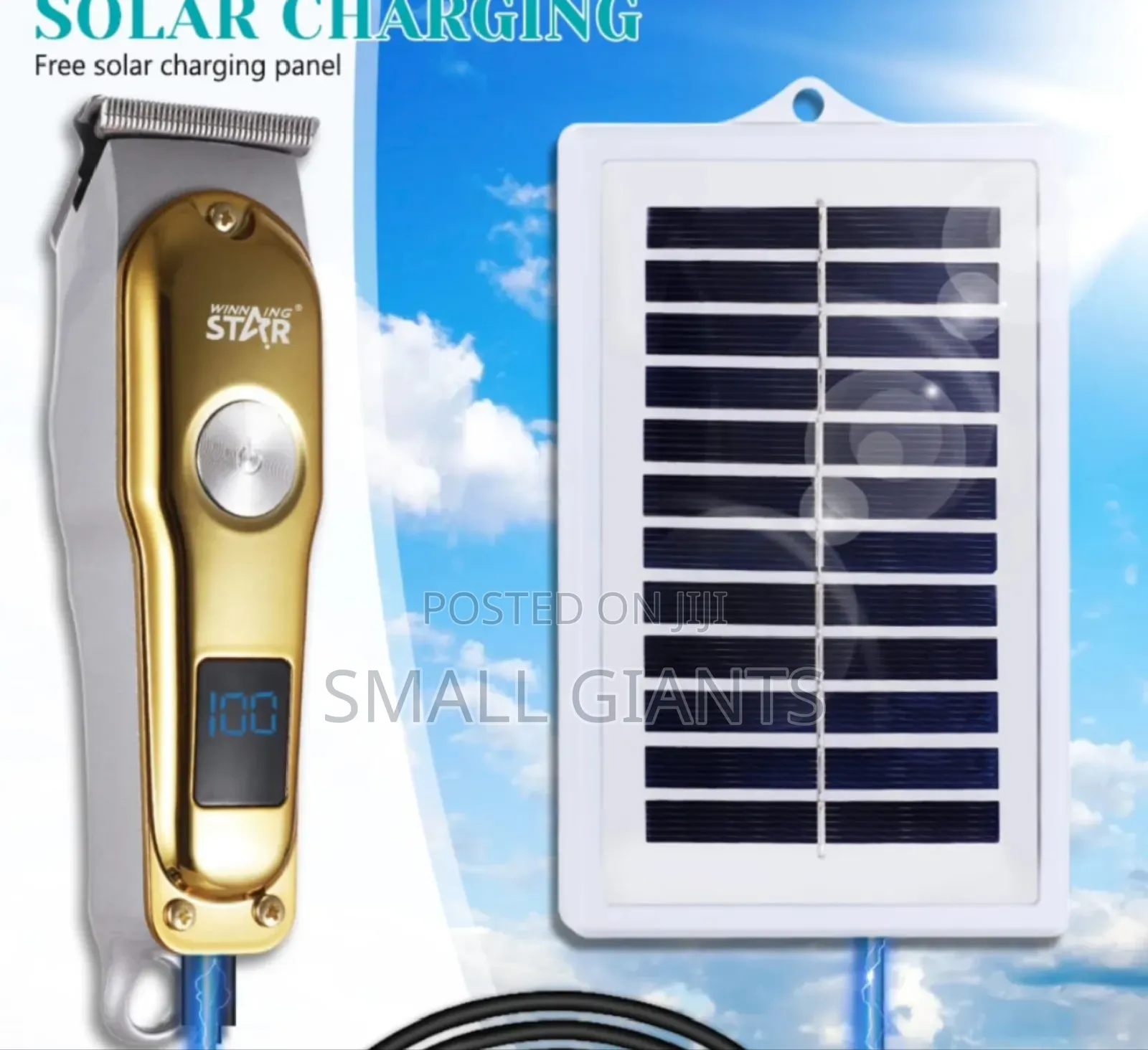 Winning Star St-5610 Is a Solar Rechargeable Hair Clipper