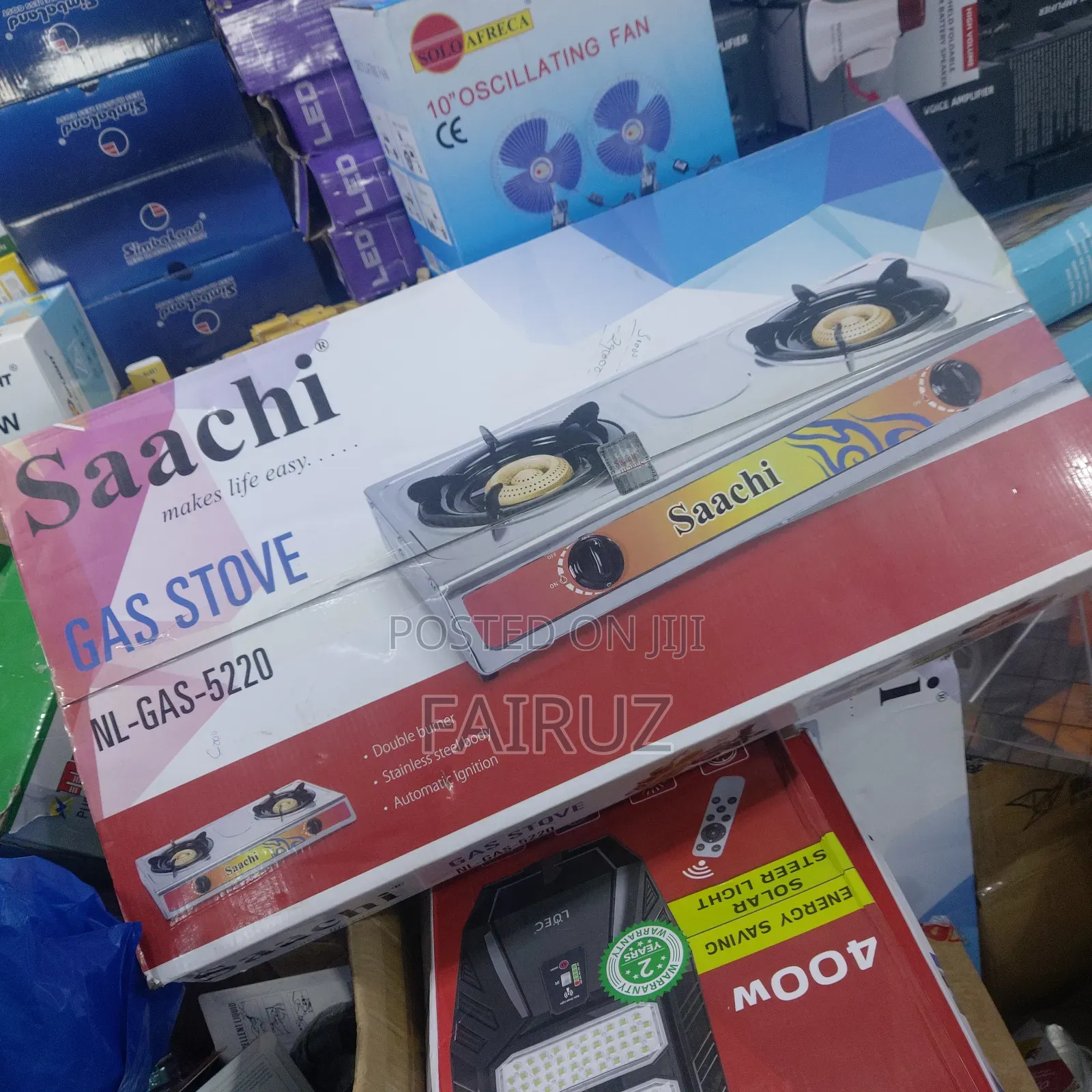 Sachi Double Gas Burner Cooker