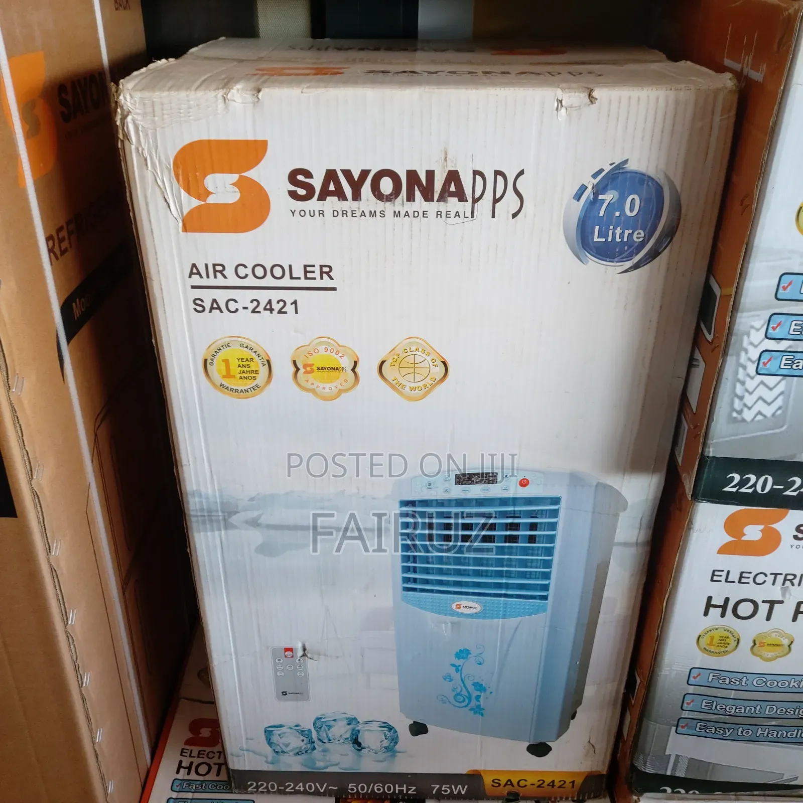 7l Electric Air Cooler Sayona