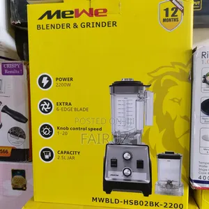 Mewe Commercial Blender and Grinder 2200w