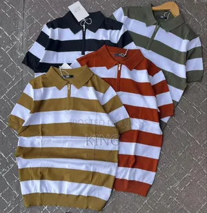 Stipe Vessel Polo Knit Shirt