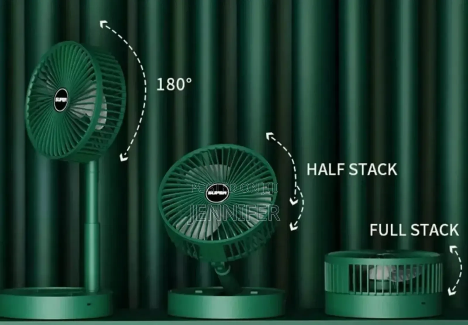 Foldable Rechargeable Electric Desk Fan