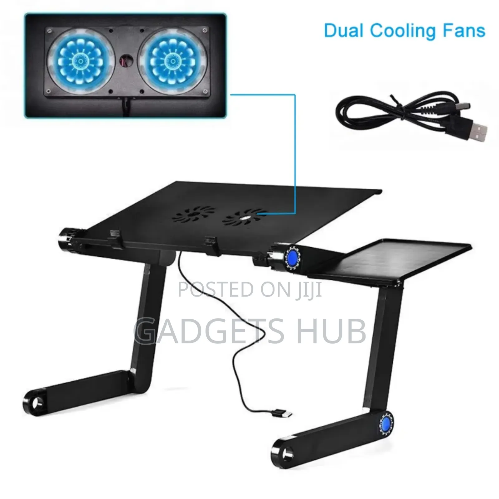 Adiustable Height Lazy Foldable Metal Desktop Laptop Stand Holder