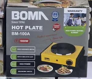 Boma Bm-100a Single-Burner Electric Hot Plate.
