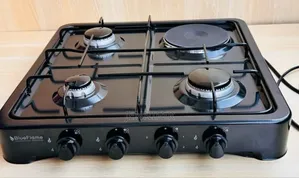 Blueflame 3-Gas + 1-Electric Hot Plate Table Top Cooker