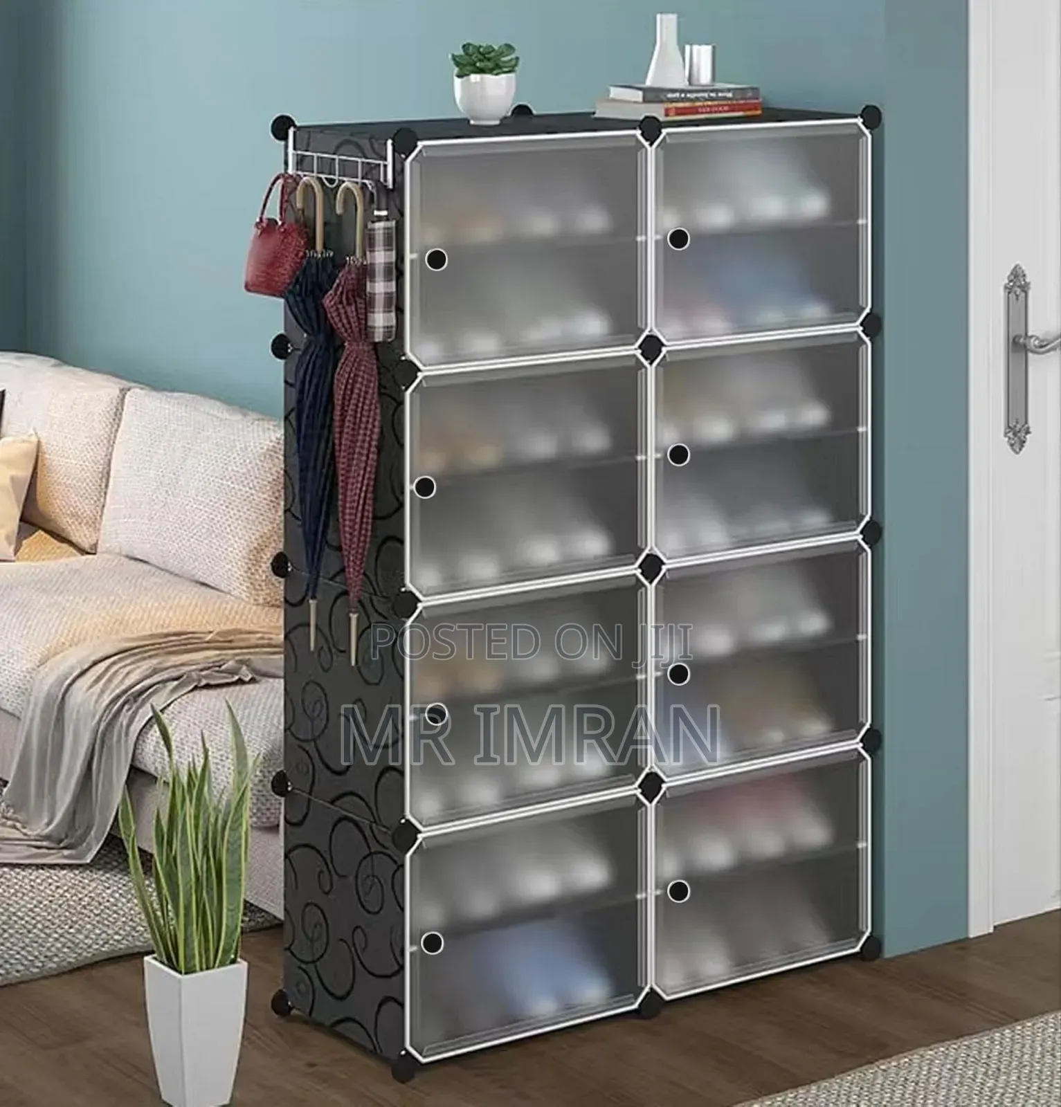 8 Tier Portable Ortable Modular Shoe Storage Rack