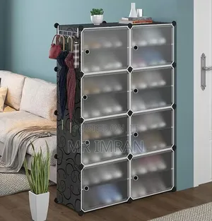 8 Tier Portable Ortable Modular Shoe Storage Rack