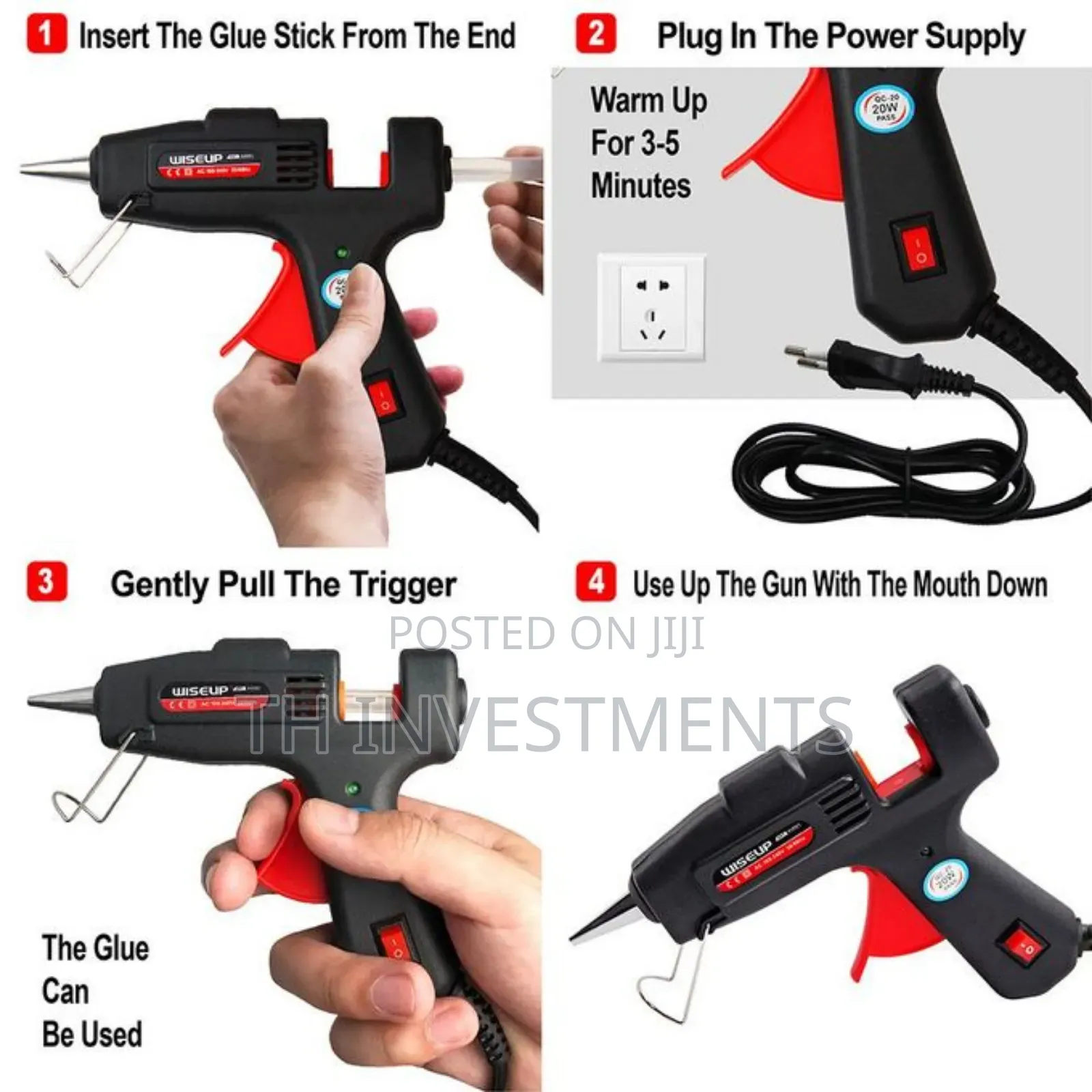 20w Wiseup Hot Melt Glue Gun