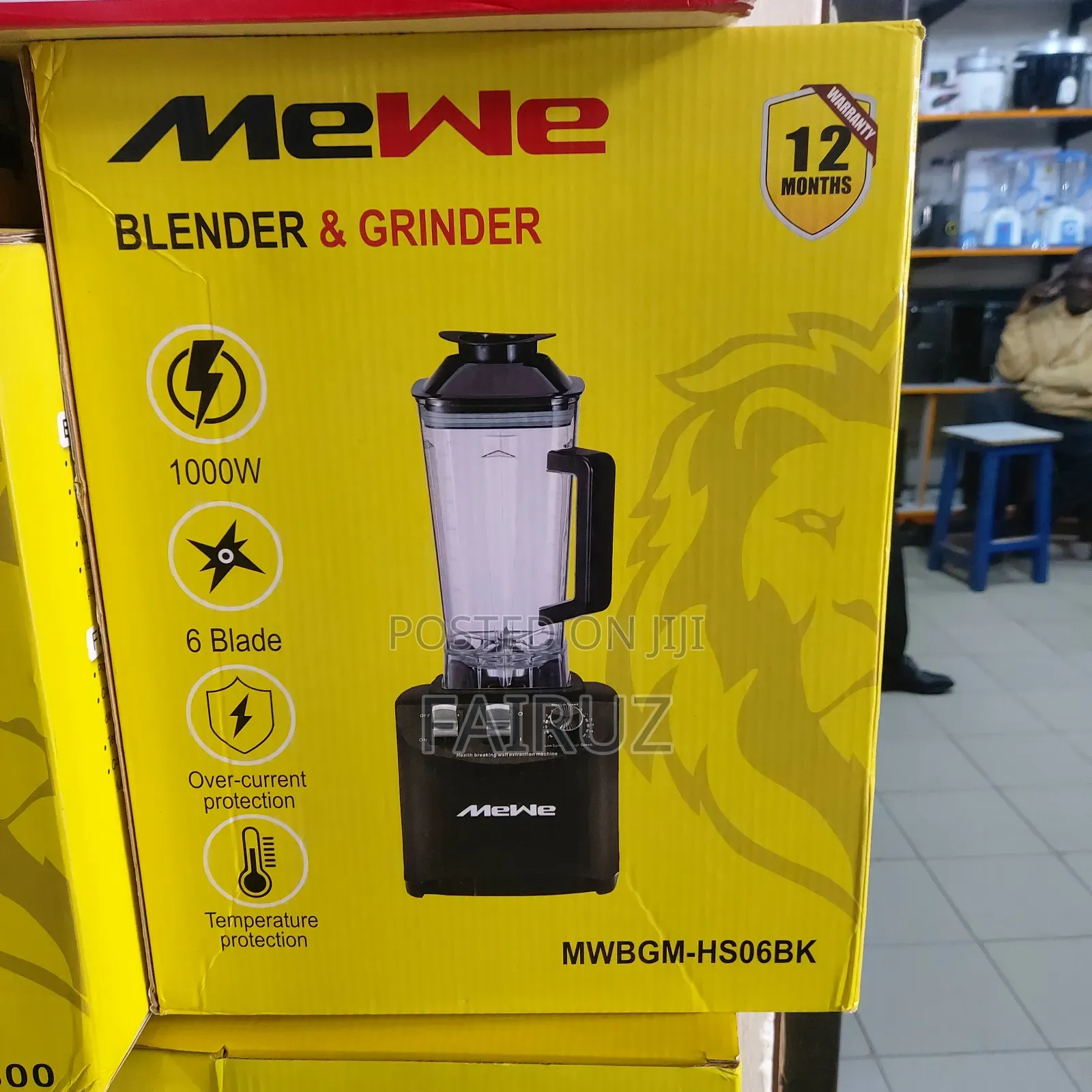 Mewe Electric Blender and Grinder 1000w