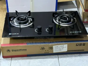 Double Inbuilt Hob Tempered Glass Gas Cooker