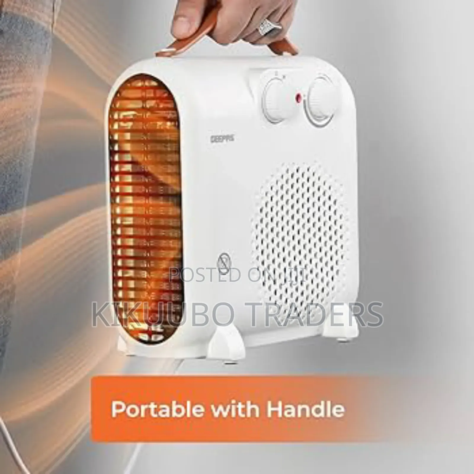 Geepas 2000w Fan Heater With Adjustable Thermostat' Fan With 3 Modes