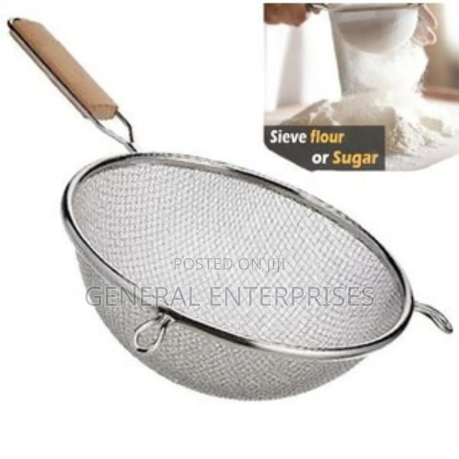Stainless Steel Double Fine Mesh Strainer