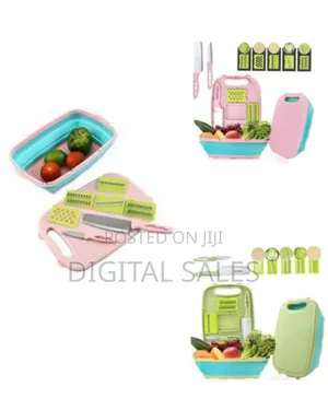 9in1 Multifunction Chopping Board and Storage Basket Set.