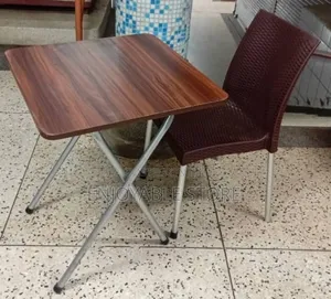 Coffee Brown Reading Table and Chair