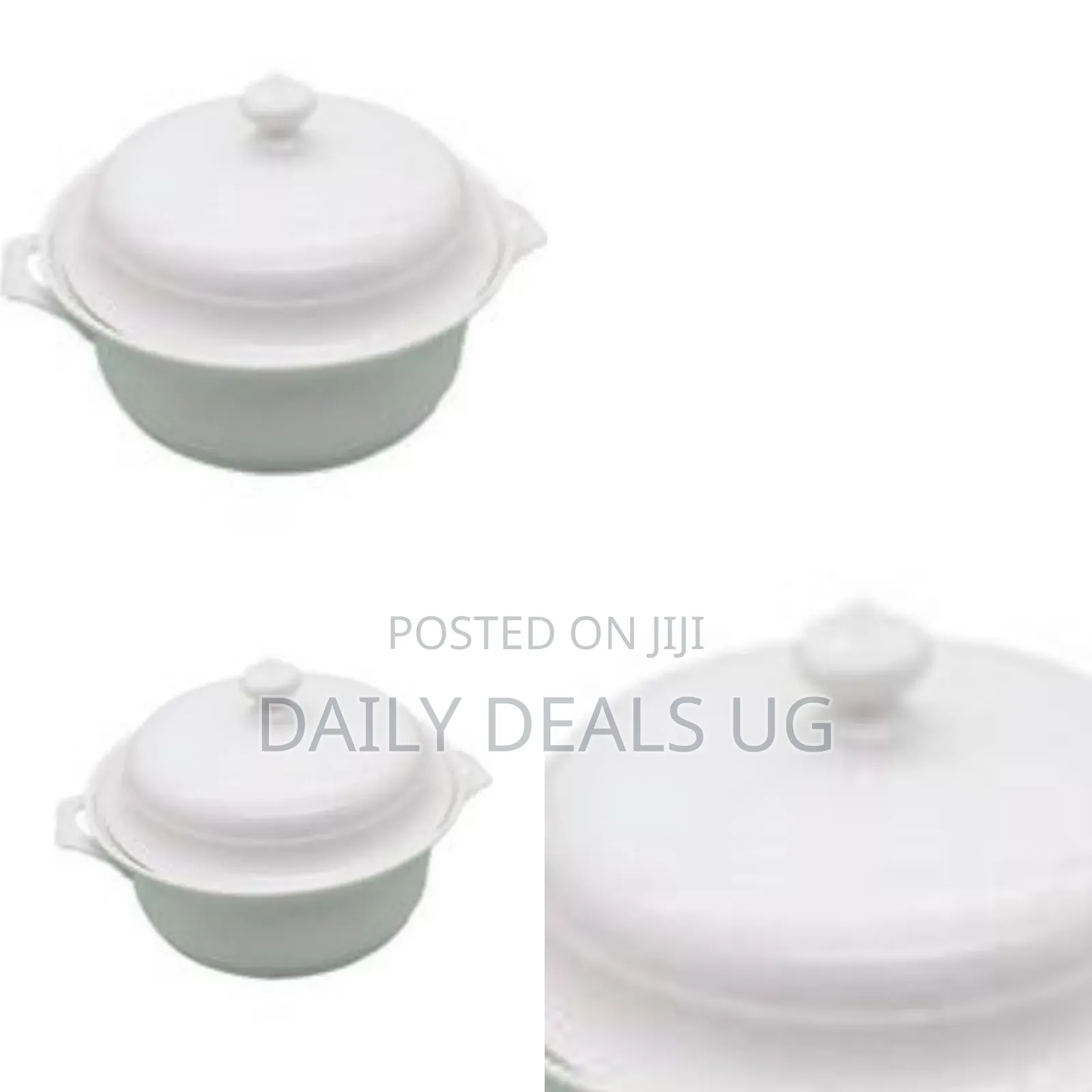 A White Ceramic Serving Bowl or Lidded Casserole Dish