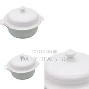 A White Ceramic Serving Bowl or Lidded Casserole Dish