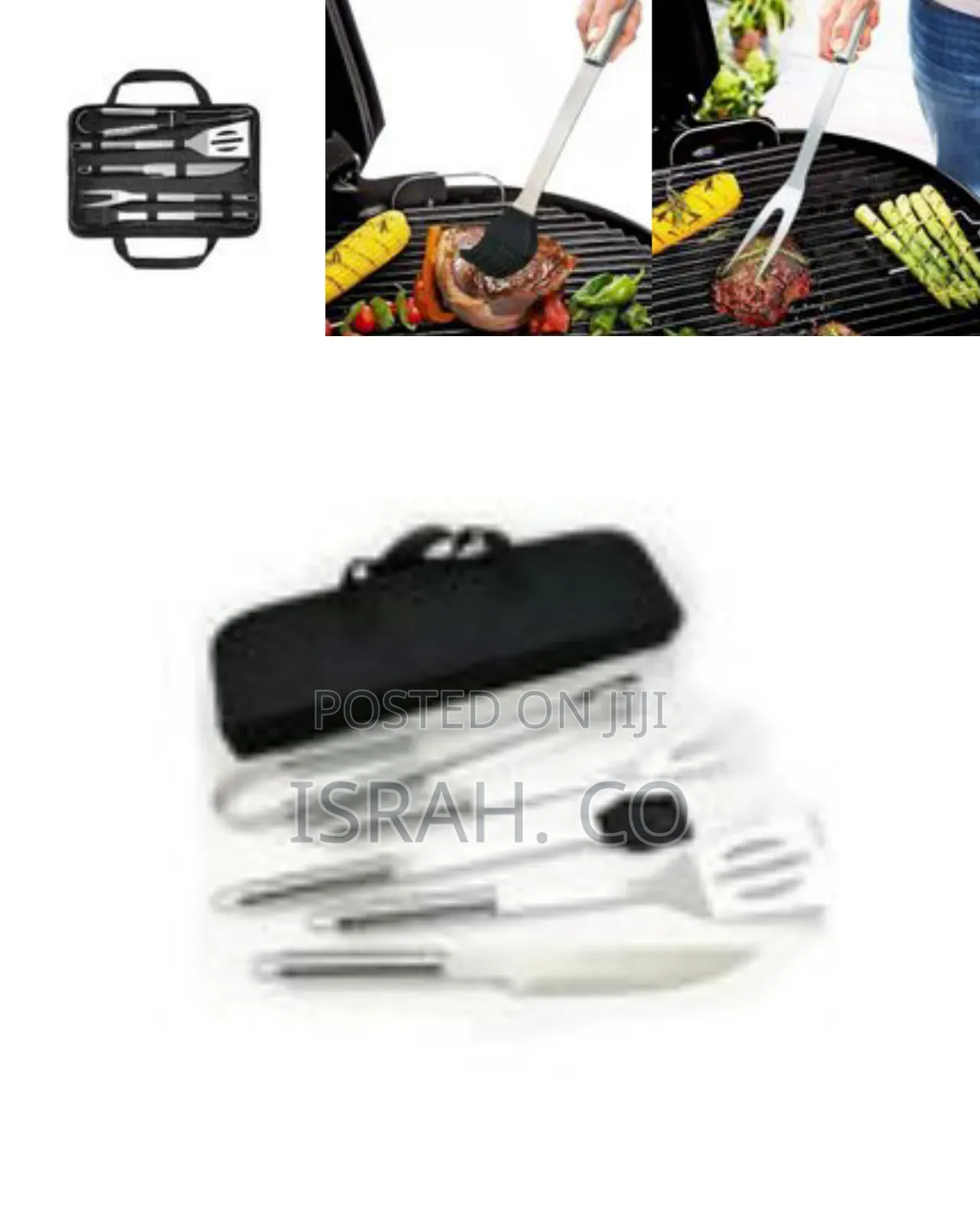 5-Piece Stainless Steel BBQ Grill Tool Kit