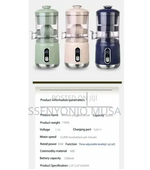 Portable Electric Citrus Juicer 600ml Usb Rechargeable