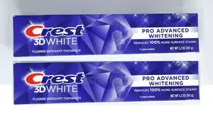 2x Crest 3d White Pro Advanced Whitening Toothpaste 5.2 Oz /147g