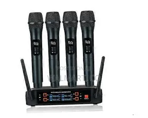 Professional VHF Wireles System 4 Channel Handheld Karaoke Microphone