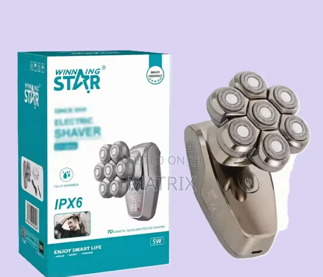 7d Waterproof Rechargeable Winning Star Shaver Smoother