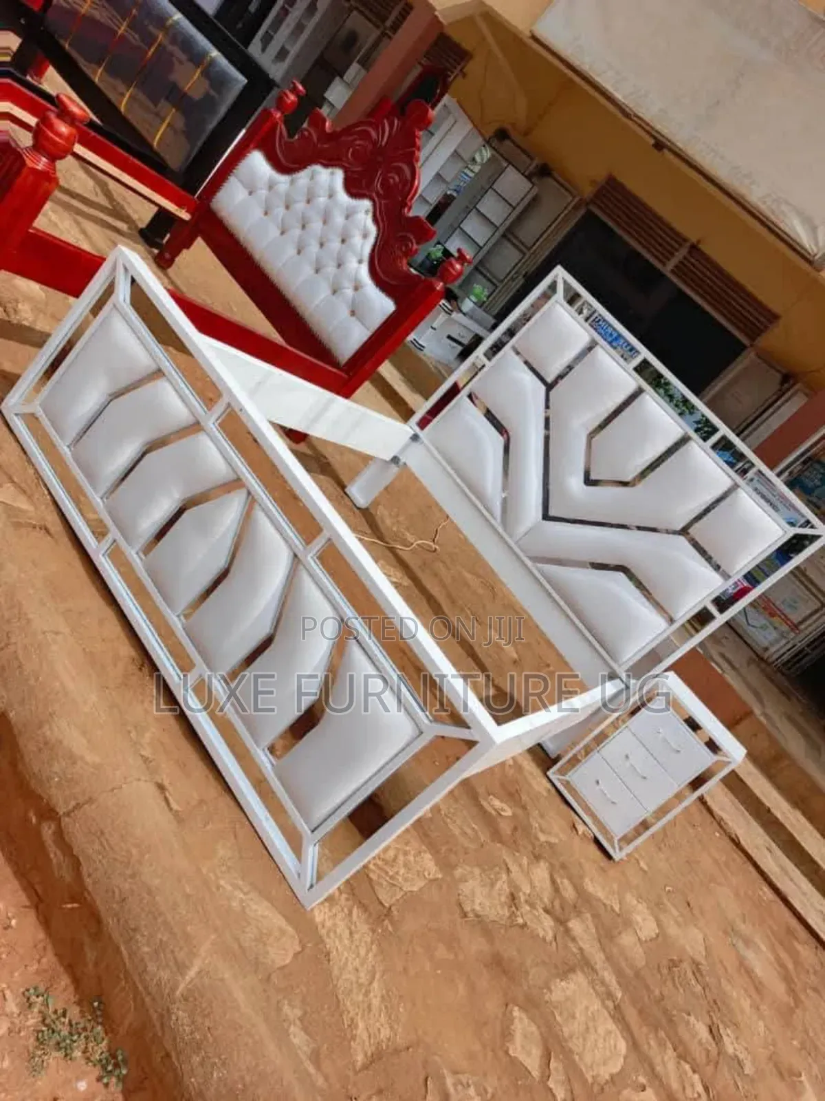 5by6 Bed /White Colour/Bedside