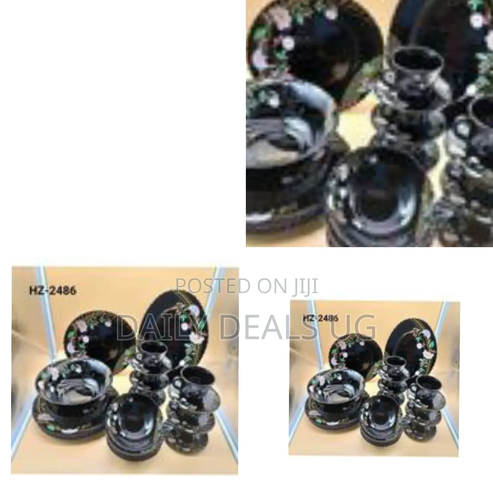 Black Opalware Dinnerware Set