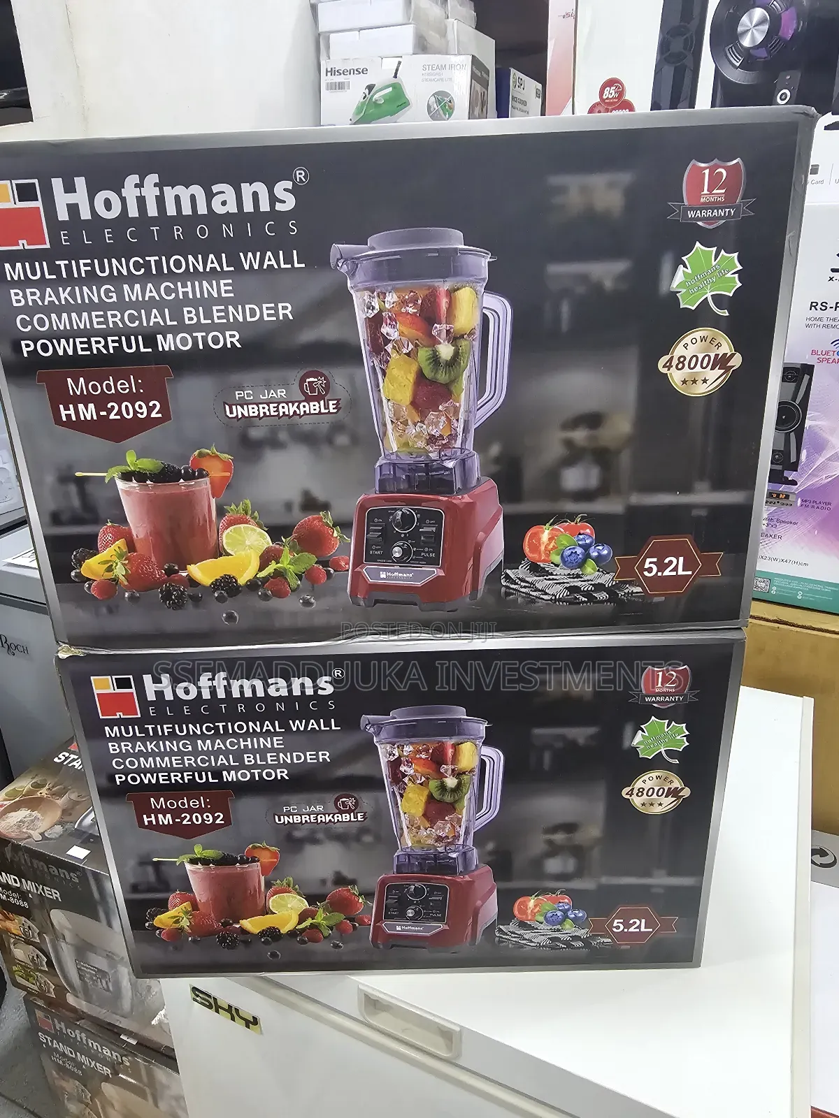 Hoffmans Hm -2092 5.2l Electric Commercial Blender