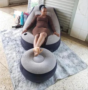 Inflatable Air Chair With Leg Rest