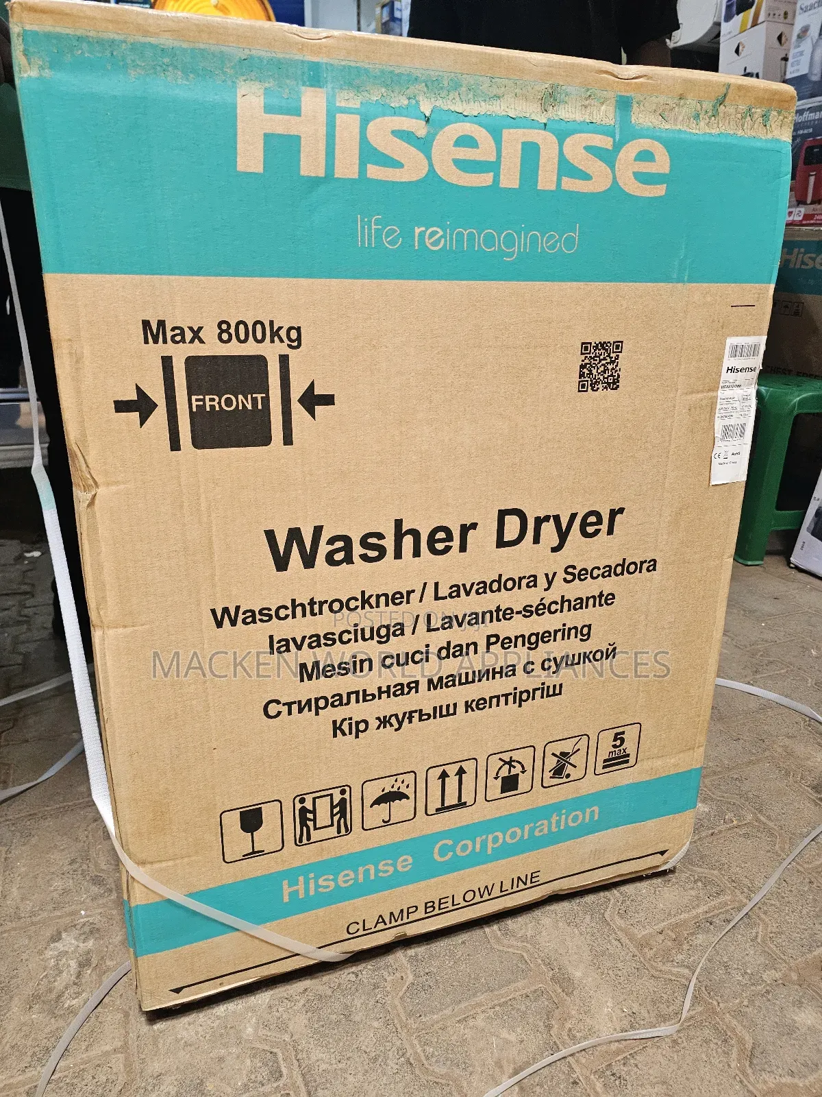 12kg Washer and Dryer Washing Machine Front Loader
