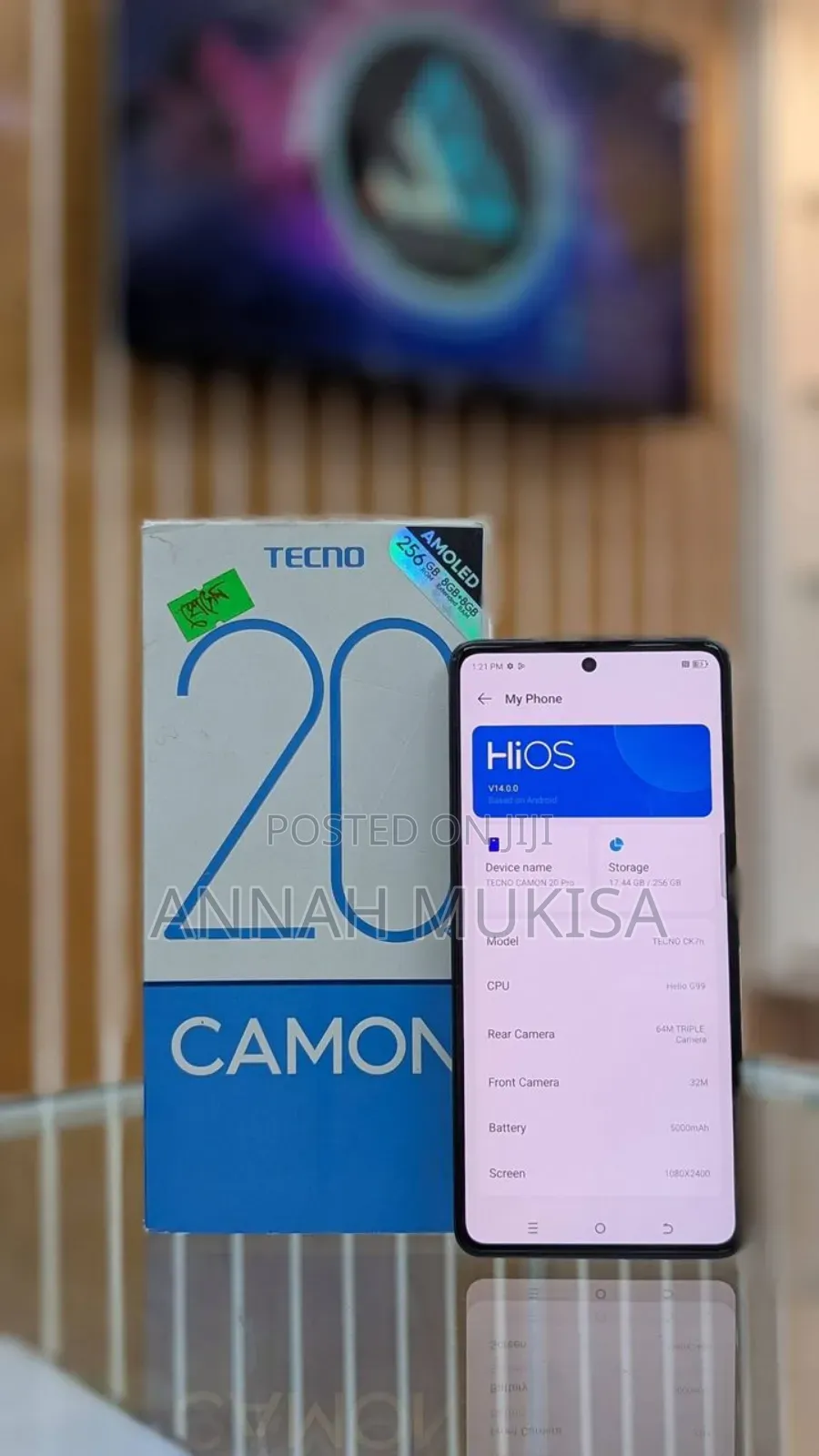 New Tecno Camon 20 256 GB Blue