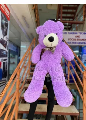 Fluffy Teddy Bear - Purple