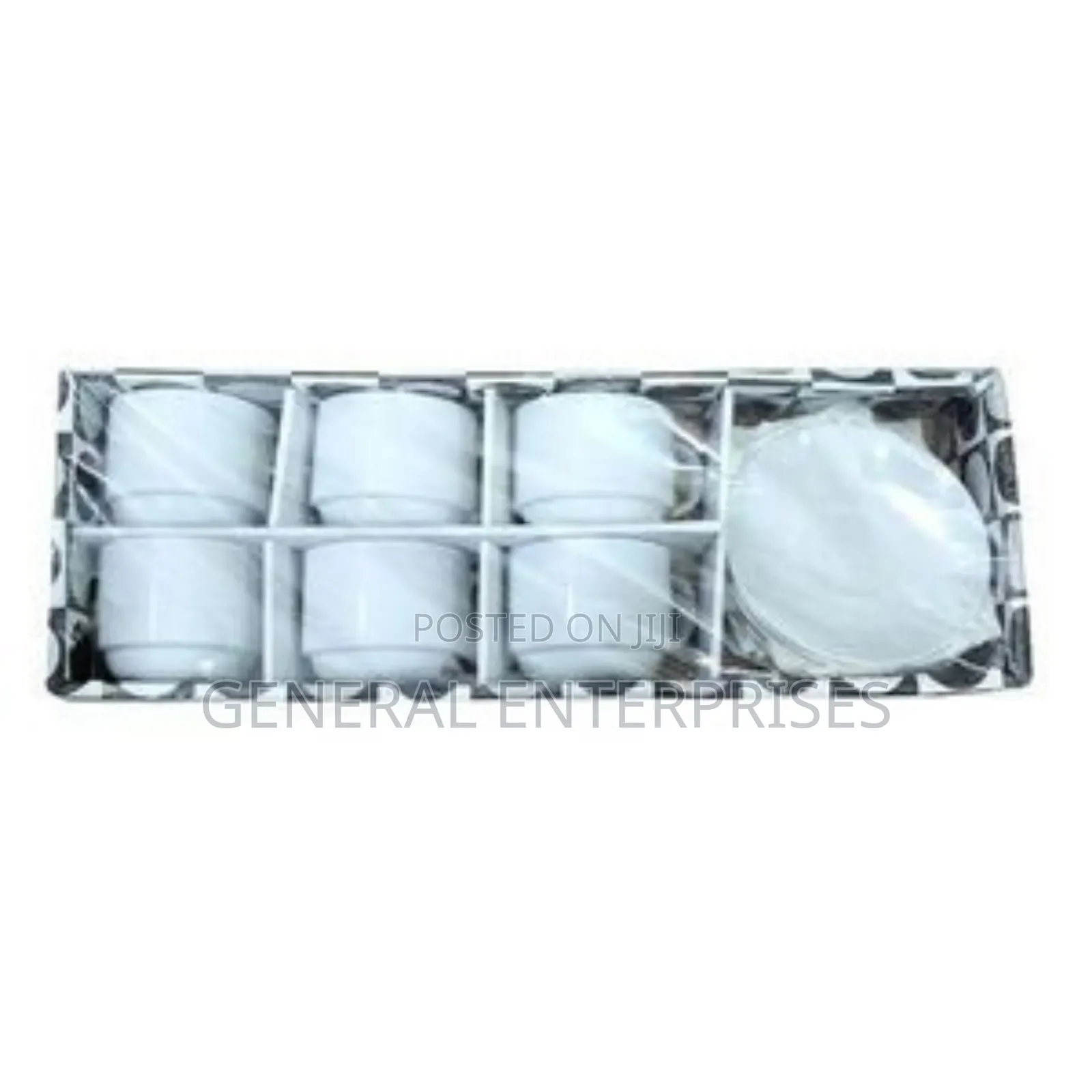 12-Piece Ceramic Coffee or Tea Cup and Saucer Set