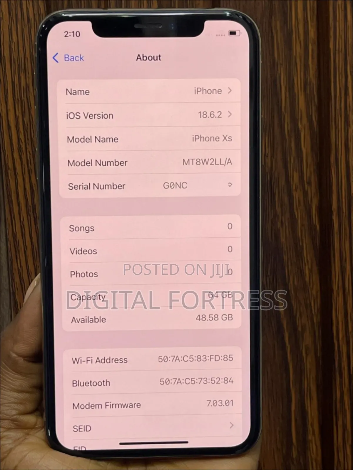 Apple iPhone XS 256 GB Gold