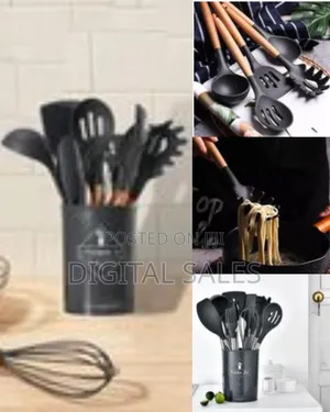 Modern Kitchen Utensil Set With Storage Holder