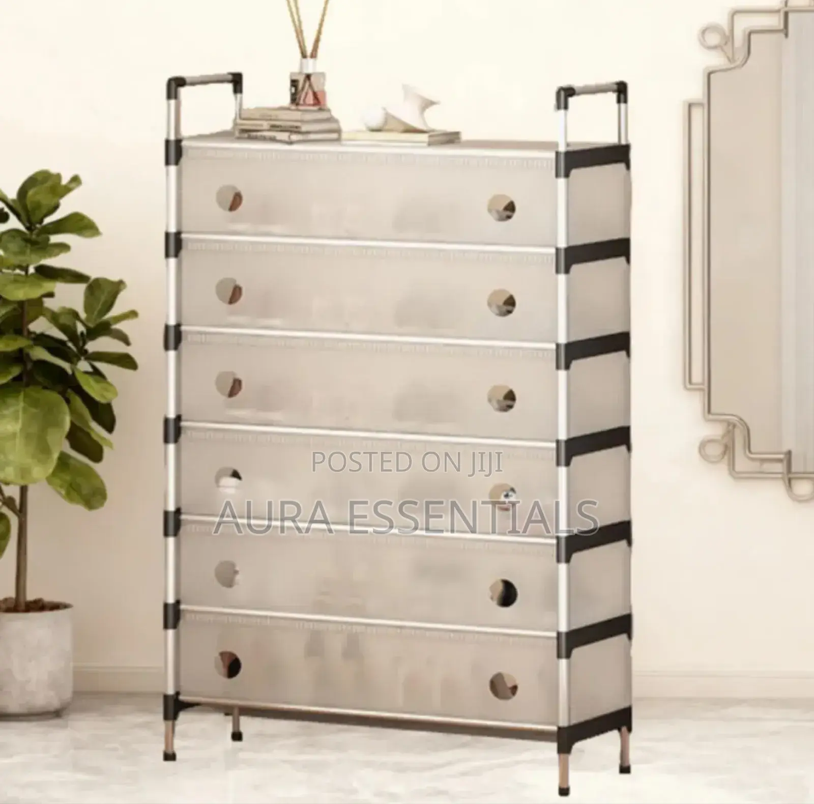 Stackable, Multi-Layer Shoe Storage Cabinet