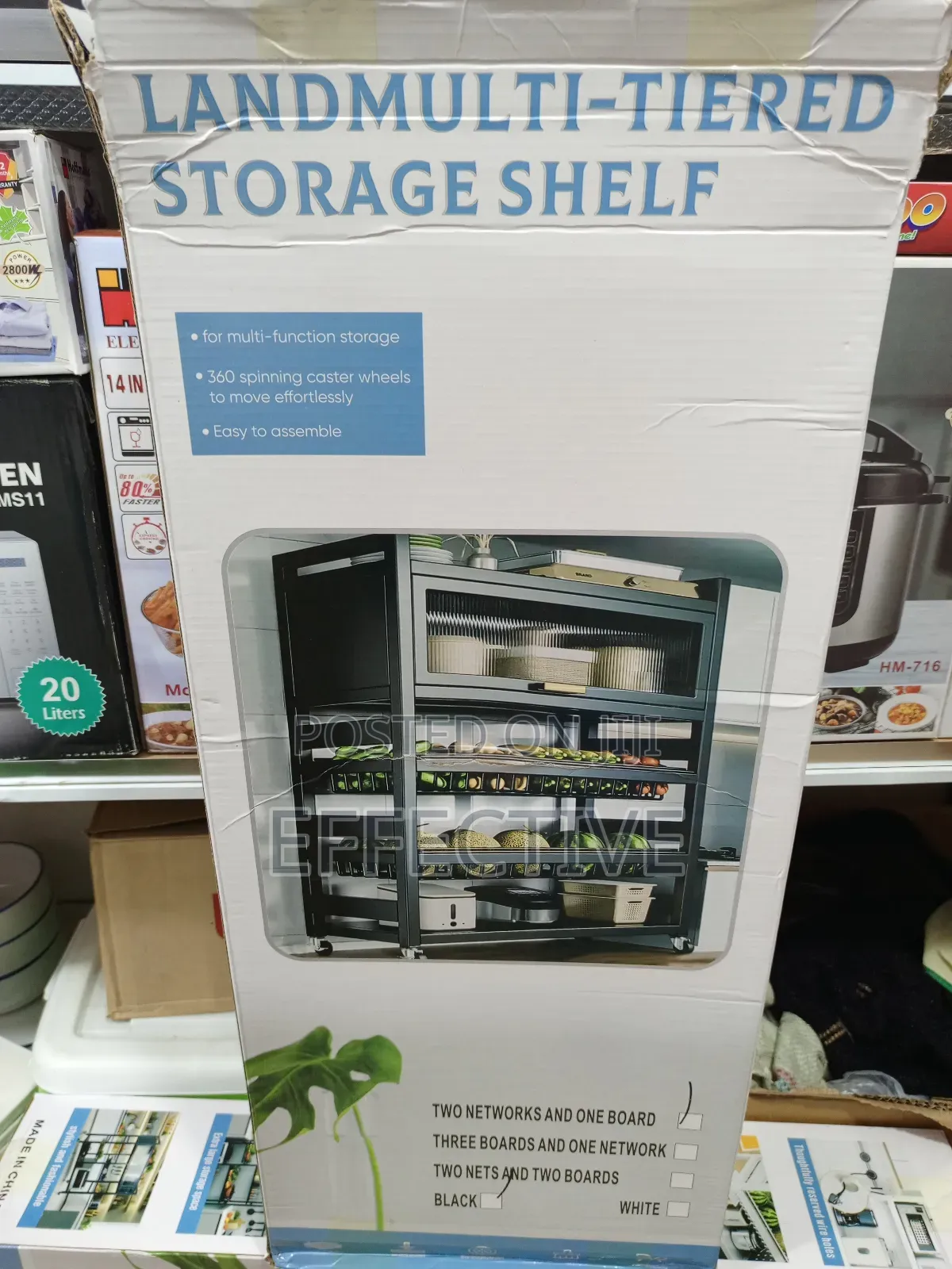 Multi-Tiered Storage Shelf.