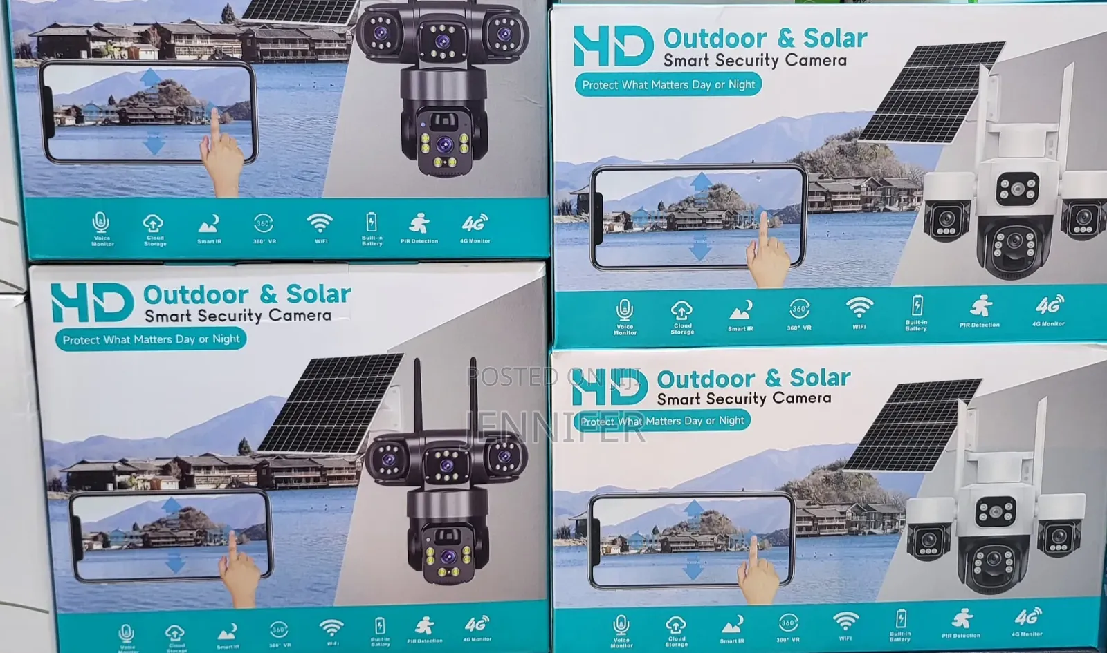 V380 Pro 4g Solar Outdoor Security Camera