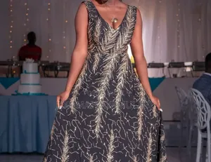 Golden Grace Evening Dress