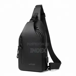 Casual Shoulder Chest Crossbody Bag - Black