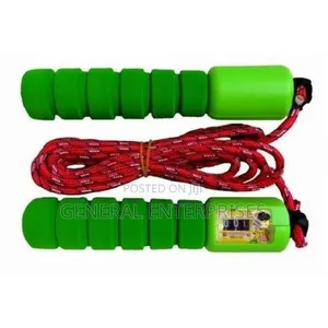 Green Skipping Rope With a Built-in Counter.